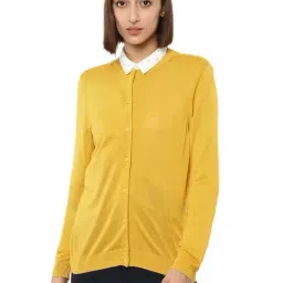 Van Heusen Yellow Round Neck Cardigan-picture-30