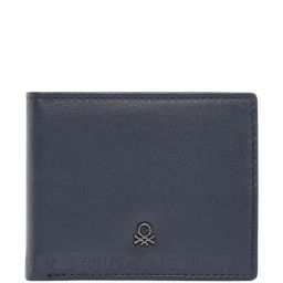 United Colors of Benetton Davle Navy Casual Leather Bi-Fold Wallet for men-image-62
