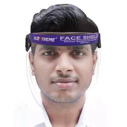 Allextreme 2000 Micron Reusable Face Shield with Adjustable Elastic Strap EX2000S5 image 2