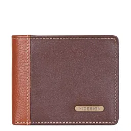 Hidesign Brown Casual Leather Bi-Fold Wallet for Men-image-28
