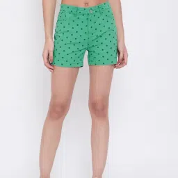 Crimsoune Club Green Printed Shorts-image-15