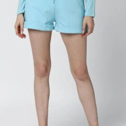 Forever 21 Blue Regular Fit Shorts-image-90