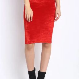 NEUDIS Red Pencil Skirt-image-128