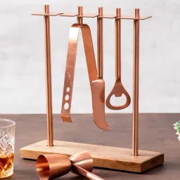 Nestroots Solid Copper Stainless Steel Bar Tools Set of 4-23