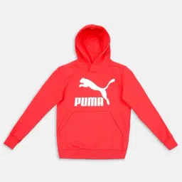 Puma Kids Red Logo Print Full Sleeves Sweatshirt-picture-34