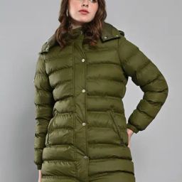 Izel Green Regular Fit Jacket-image-24