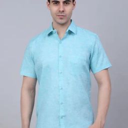 Jainish Sky Blue Regular Fit Shirt-image-92