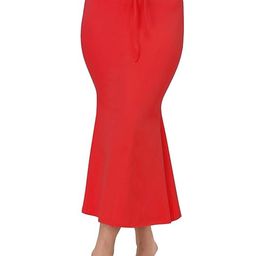 Veeva Beauty & Fashion Women Red Fish cut Saree Shapewear-image-65