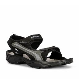 Power by Bata Men's STRICKER E Black Floater Sandals-39