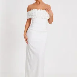 Quiz White Regular Fit Dress-image-59