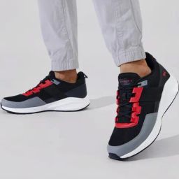 Neemans Men's The Exuberants Black Running Shoes-44