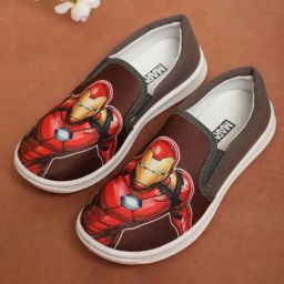 Kidsville Kids Boys Iron Man Printed Mahroon / Dark Shoes-image-20