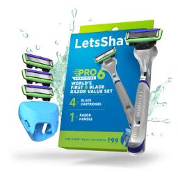 LetsShave Pro 6 Sensitive Value Set for Men (Multicolor)-6