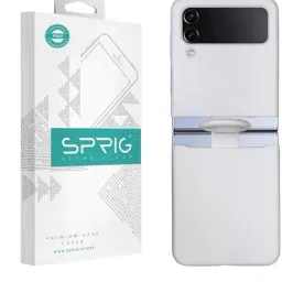 Sprig Liquid Silicone Back Cover for Samsung Galaxy Z Flip 4 (White)-image-91