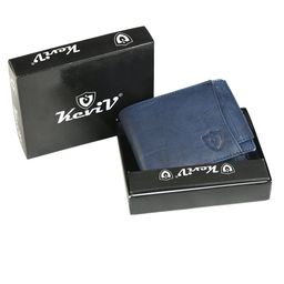 Keviv Men Blue Leather Two Fold Wallet-image-80