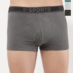 Sporto by Macho Pack Of 4 Combed Cotton Trunks-picture-41
