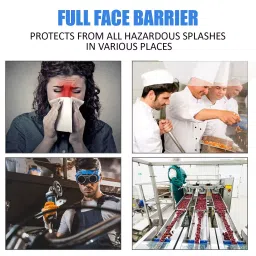 Allextreme 2000 Micron Reusable Face Shield with Adjustable Elastic Strap EX2000S5 image 4