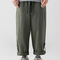 StyleCast x Revolte Men Loose Fit Mid-Rise Cotton Trousers-picture-49