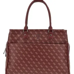 Guess Jesco Claret Logo Shopper Tote-picture-46