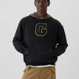 GAP Green Relaxed Fit Embroidery Sweatshirt-image-26