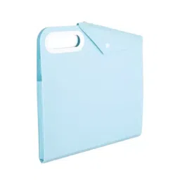 POLEN Vertical Fullscape Expanding File Folder 12 Pocket Blue with Plastic Handle-17