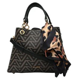 ALDO Black Printed Small Tote Handbag-image-92