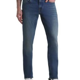 Jack & Jones Medium Blue Cotton Regular Fit Jeans-image-32