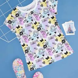 Pantaloons Junior Kids Bright White Cotton Regular Fit Top-image-99