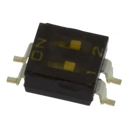 E-SWITCH DIP SWITCH, 2POS, SPST, SLIDE, SMD, KAE02TGGT.-picture-5