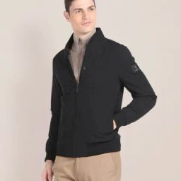 U.S. Polo Assn. Jet Black Regular Fit Wind Cheater-image-32