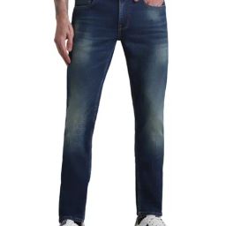 Jack & Jones Medium Blue Cotton Regular Fit Jeans-image-79