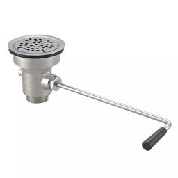 Washmatic Lever Operated Drain Valve with Brass/Stainless Steel Body and Size 3.5 x 1.5 inch (88.9x38.1 mm), WA12-image-60