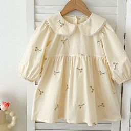 LULU & SKY Puff Sleeve A-Line Dress-image-82