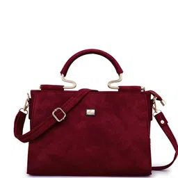 EVEDA PU Structured Satchel with Quilted-12