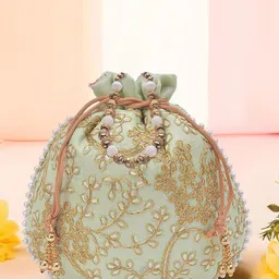 Kuber Industries Set of 3 Embroidered Potli Clutch image 4