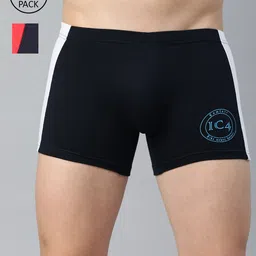 IC4 Men Pack of 2 Assorted Colourblocked Trunks 0NR-NW310P2-18