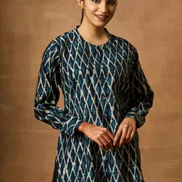 WOMEN PLUS Ethnic Motifs Printed Kurti-picture-51