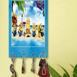 999Store Stylish Wood Wall Mount Decorative Key Holder - Minions Cartoon-image-67