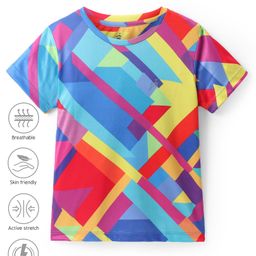 Pine Active Knit Half Sleeves Printed T-Shirt - Multicolour-picture-36