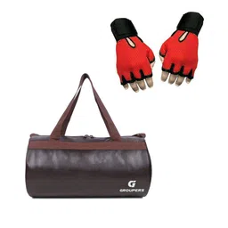 GROUPERS Textured Small Foldable Sports or Gym Duffel Bag-image-4