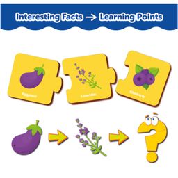 MiniLeaves Mix and Match Colour Matching Wooden Jigsaw Puzzle Series 1 Set of 5  - 3 Pieces each image 2