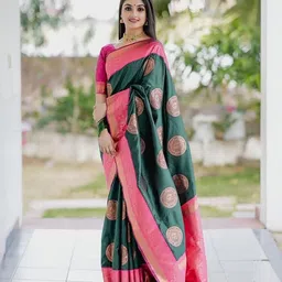 AMRUTKALA SAREES Woven Design Zari Banarasi Saree-picture-41