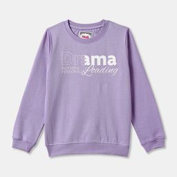 R&B Girls Printed Round Neck Long Sleeves Sweatshirt-image-75
