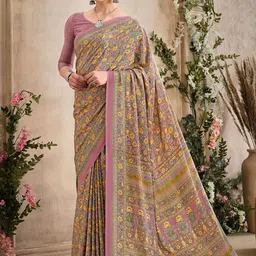 Mitera Floral Printed Saree-image-48