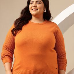 Sztori Plus Size Applique Detail Pullover-picture-32