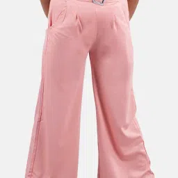 Kiddopanti Girls Peach Solid Pants-image-65
