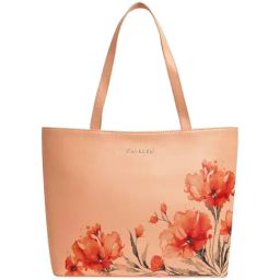 Caprese Peach Chloe Floral Large Tote-47