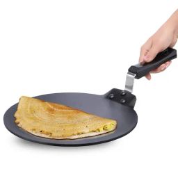 Futura Black Non Stick 33 cm Dosa Tava - Set of 1-image-96