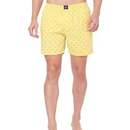 UnderJeans by Spykar Yellow Printed Boxers-image-54