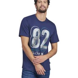 Beverly Hills Polo Club Navy Cotton Regular Fit Printed T-Shirt-image-26